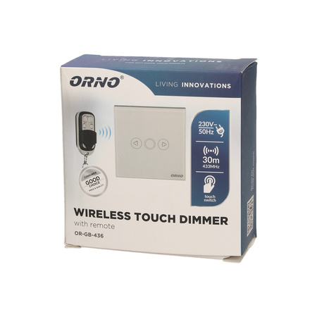 Bezprzewodowy ściemniacz światła. sterowany pilotem OR-GB-436