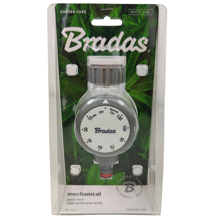 Mechaniczny zegar przepływu wody WL BRADAS White Line WL-3131