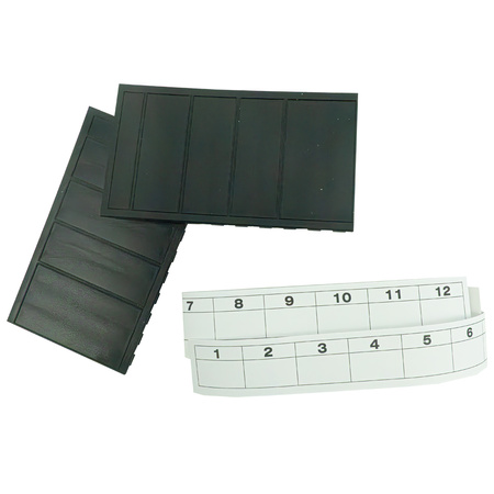 Rozdzielnica natynkowa IP65 24 (12+12) czarna modułowa transparentne drzwi M-L 2x12 HIGHT 940.24.NN