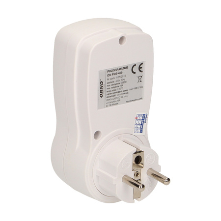 Elektroniczny programator czasowy. 16 programów OR-PRE-409