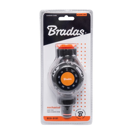 Mechaniczny zegar przepływu wody BLACK LINE Bradas ECO-3131