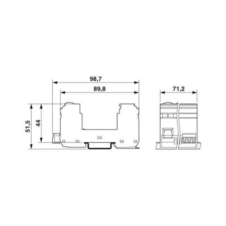 Podstawa ogranicznika przepięć 1000V DC Phoenix Contact VAL-MS 3+V-BE-FM/10 2908679