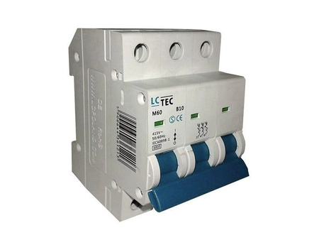 B10A 3P 6kA Wyłącznik nadprądowy bezpiecznik Typ S eska LC TEC M603P10B