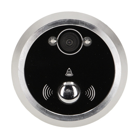 Elektroniczny wizjer do drzwi 3.5" z dzwonkiem. podświetleniem nocnym. zoomem i funkcją nagrywania na kartę Micro SD.... OR-WIZ-1102