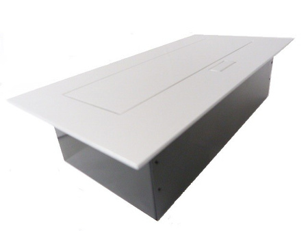 Przedłużacz biurkowy 3x230V gniazda schuko aluminium GTV AE-PB03GS-53