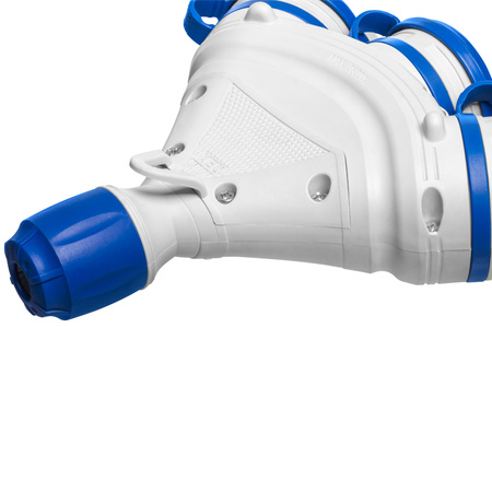 Trójdrożne gniazdo Schuko IP44 3×2P+Z 16A 250V szaro-niebieskie GN-X3/44S W-01165