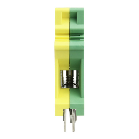Złączka szynowa przelotowa żółto-zielona PE śrubowa 16mm2 1P VDE UL PC16-PE-01P-1Y-00AH