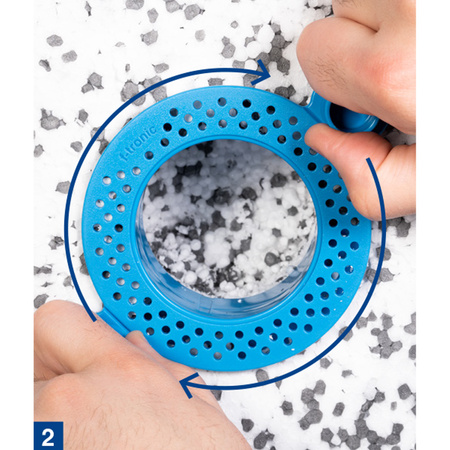 F-tronic TF-1Pierścień mocujący Thermofix do montażu puszek podtynkowych Ø68mm w elewacji styropianie EPS ETICS rękaw instalacyjny Ø74mm niebieski 1 sztuka 7810051