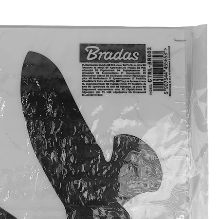 Odstraszacz ptaków BRADAS samoprzylepne naklejki na szybę duże zestaw 6x10 sztuk CTRL-BR002