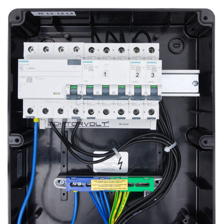 Rozdzielnica budowlana zabezpieczenia Siemens pTD-S/FI 32A 16A 4x230V gniazda Mennekes Schuko Doktorvolt 4845