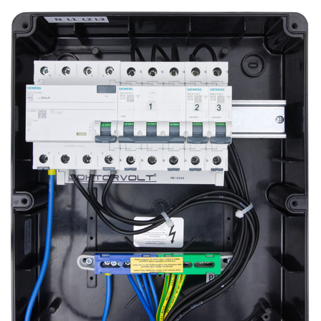 Rozdzielnica budowlana zabezpieczenia Siemens pTD-S/FI 32A 16A 4x230V gniazda Mennekes Schuko Doktorvolt DV-4845-D