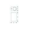 Oprawa ogrodowa 2xGU10 2x35W IP54 czarna kinkiet lampa ścienna TIAGO GTV LD-TIAGOGU10D-20