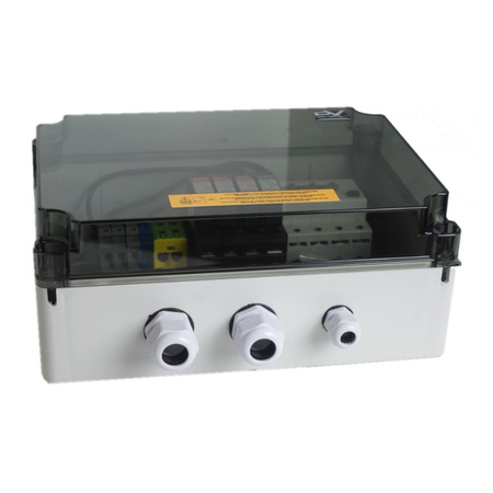 Rozdzielnica fotowoltaiczna solarna PV AC RCBO B16A 300mA 3F T1 T2 Phoenix Doktorvolt DV-0249-FOT