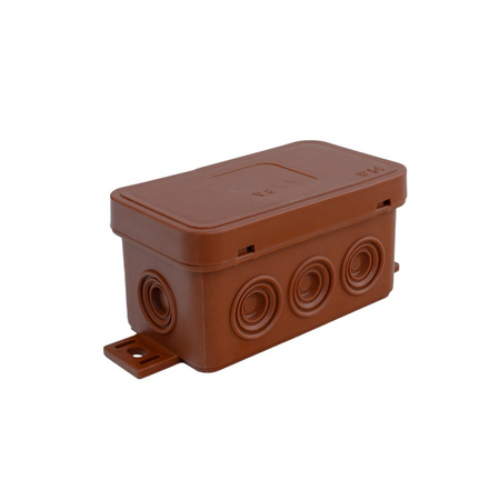 Puszka natynkowa 80x45x41mm 8 wlotów IP54 ViPlast 038-02