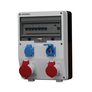 Rozdzielnica budowlana ECO-S/FI 32A 16A 2x230V gniazda Bals Doktorvolt DV-2589-F