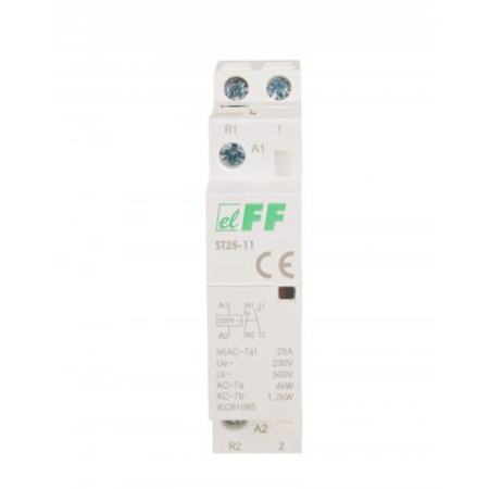 Stycznik modułowy 25A 230V AC na szynę F&F ST25-11