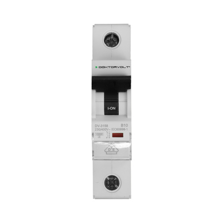 Wyłącznik nadprądowy MCB 10kA 1P 10A VDE B10A Doktorvolt DV-3158