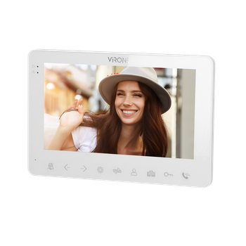 Wideo monitor bezsłuchawkowy do rozbudowy zestawów VIFAR i VIFIS.  LCD 7". WiFi + APP na smartfona. sterowanie bramą