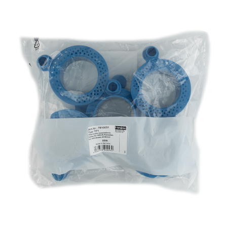 F-tronic TF-1Pierścień mocujący Thermofix do montażu puszek podtynkowych Ø68mm w elewacji styropianie EPS ETICS rękaw instalacyjny Ø74mm niebieski 5 sztuk 781 TF1