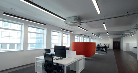 Oprawa liniowa LED 113cm 30W 4000K 230V IP20 natynkowa aluminiowa zawieszana QUALIS srebrna Bemko 90-06A-1A