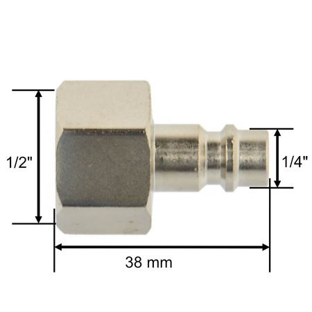 Szybkozłączka pneumatyczna typ męski GW 1/2" 1616