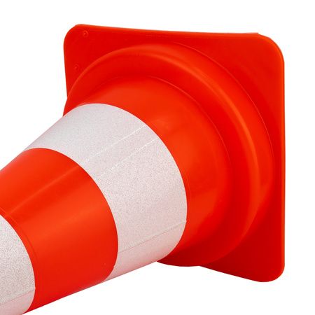 Pachołek drogowy odblaskowy U-23 słupek ostrzegawczy 50cm miękki PVC Doktorvolt DV-5725