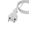 Przewód przyłączeniowy 3m z wtyczką prostą TYP E 230V 16A 2×1 mm² H05VV-F PP-21 biały W-98339