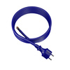 Przewód przyłączeniowy 3m z wtyczką prostą 250V 16A 3x2,5 mm² IP44 H07BQ-F PP-40H niebieski W-98454