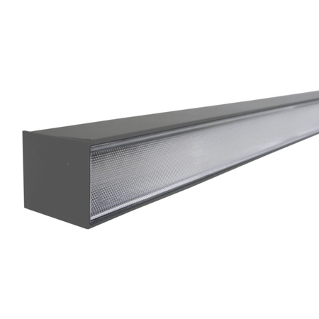 Oprawa liniowa LED 113cm 30W 4000K 230V IP20 natynkowa aluminiowa zawieszana QUALIS grafit Bemko 70-16A-1A