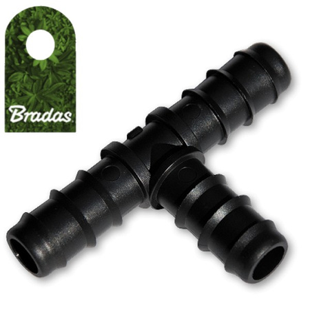 Trójnik z wtykiem na wąż 3x 16mm do łączenia węży kroplujących Bradas DSWA03-16L