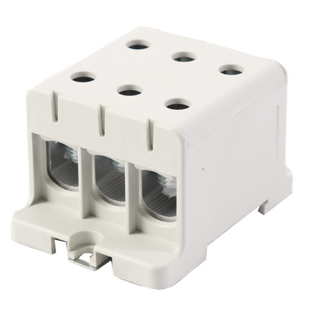 Złączka szynowa uniwersalna ETB 150/1x3 Al/Cu elektryczna śrubowa 6 otwory do kabli Elektro Becov UK3150.21