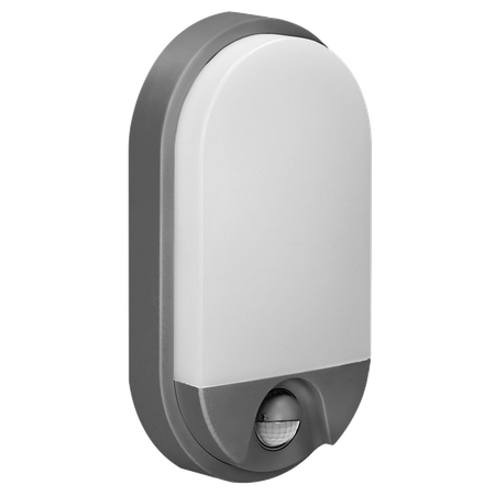 NEFRYT LED 10W oprawa ogrodowa z czujnikiem ruchu 800lm IP54 4000K szara OR-OP-6110GLPMR4
