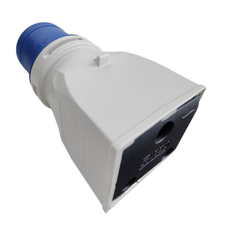 Marlanvil Adapter kempingowy wtyczka CEE 16A na 15A 250V gniazdo brytyjski standard przejściówka IP20 6.8216.UK16