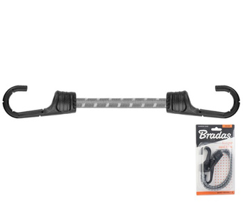 Zestaw 2 x guma elastyczna z metalowym hakiem PVC 0,8x40cm Bradas BCH2-08040GY-B