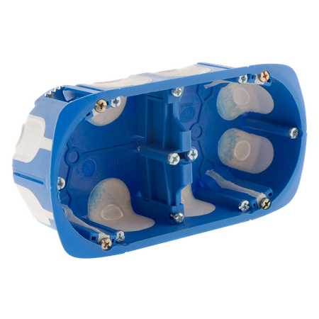 Puszka podtynkowa 60mm wiatroszczelna podwójna OR-JB-13801