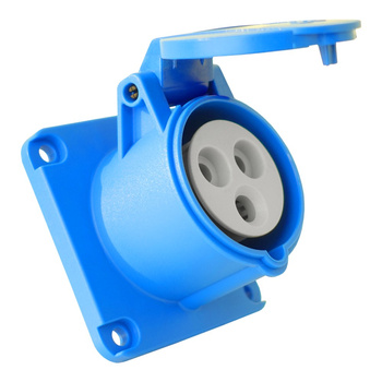 Gniazdo tablicowe proste CEE 230V 32A/3P 75x75 mm 3124-322-0975