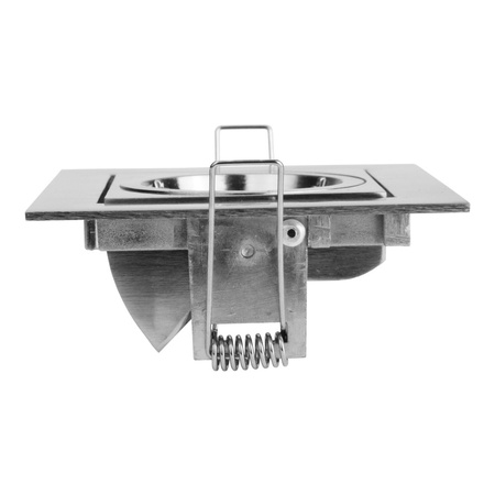 Oprawa sufitowa punktowa - kwadratowa uchylna aluminiowa VILA inox GTV OP-VILAKW-02
