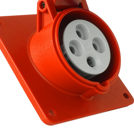 Gniazdo tablicowe skośne CEE 400V 32A/4P 83x90 mm 3126-309-1600