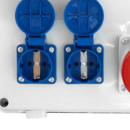 Rozdzielnica budowlana TD-S/FI 32A Zabezpieczona erbetka 2x230V Schuko Doktorvolt DV-6725-D