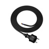 Przewód przyłączeniowy 2m z wtyczką prostą 250V 16A 3x1,5 mm² IP44 H07RN-F PP-40H czarny W-97212