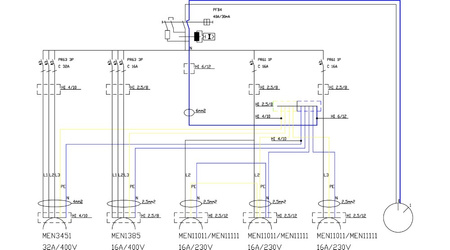 Rozdzielnica budowlana z łącznikiem 0-1 TD 32A 16A 3x230V Schuko Doktorvolt DV-2411-D