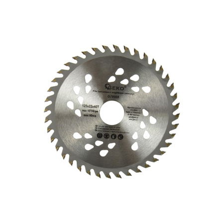 Piła tarczowa do drewna 125x22x40T G78005
