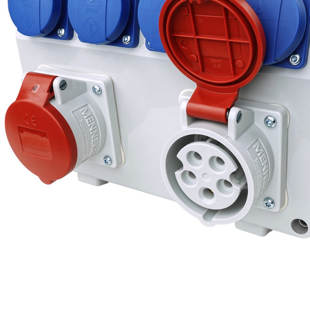 Rozdzielnica budowlana TD-S/FI-B 2x16A 4x230V różnicówka Typ B Schuko Doktorvolt DV-8027-D