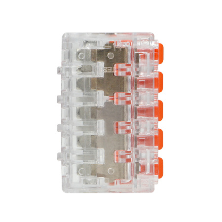 Złączka instalacyjna zaciskowa 5-przewodowa na dowolny przewód 0.2-4mm2 IEC 450V/32A 10 szt. OR-SZ-8005/5/10