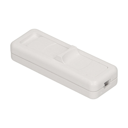 Wyłącznik suwakowy. dwutorowy 2.5A. biały WS-2P/BIAŁY