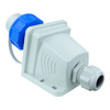 Wtyczka naścienna 16A 2P+Z 230V IP68 hermetyczna Schuko 3101-405-0900