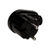 Wtyczka kątowa 2P. czarna WT-16 K2/CZARNY