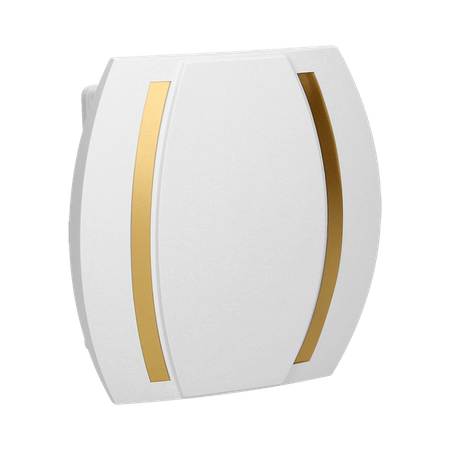 Dzwonek Kameleon Gong 230V. biało-złoty OR-DP-VD-163/W-C