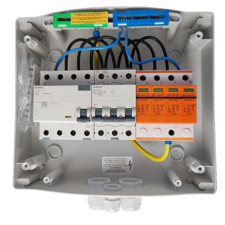 Doktorvolt Rozdzielnica PV Fotowoltaiczna Solarna AC SIEMENS 3F B16A 25A 300mA T2 DV-0744-FOT