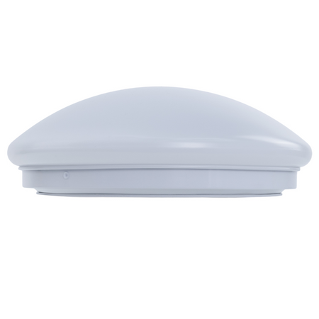 Plafoniera Plato 2xE27 IP44 mleczny klosz biała C37-PLA-285-2E27